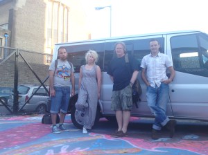 band shot with transit